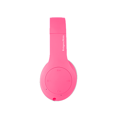 Παιδικά ασύρματα ακουστικά on-ear Kruger&Matz, μοντέλο Street Kids, ροζ
