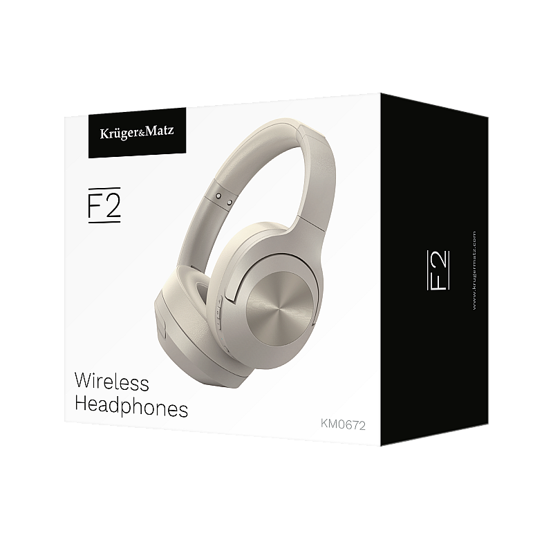 Ασύρματα ακουστικά στο αυτί Kruger&Matz F2, γκρι