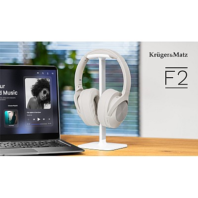 Ασύρματα ακουστικά στο αυτί Kruger&Matz F2, γκρι