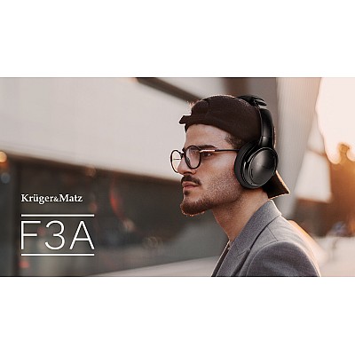 Kruger&Matz F3A ασύρματα ακουστικά on-ear με ANC