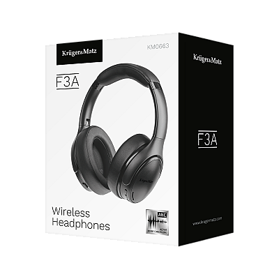 Kruger&Matz F3A ασύρματα ακουστικά on-ear με ANC