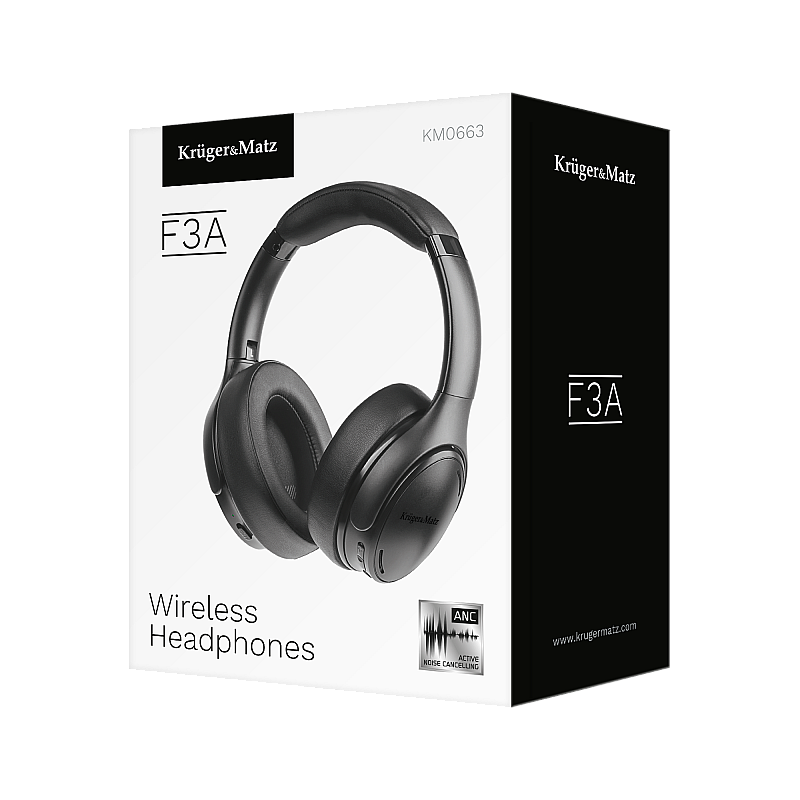 Kruger&Matz F3A ασύρματα ακουστικά on-ear με ANC