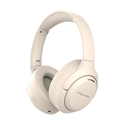 Ασύρματα ακουστικά Kruger&Matz F8A On-Ear με ANC, μπεζ
