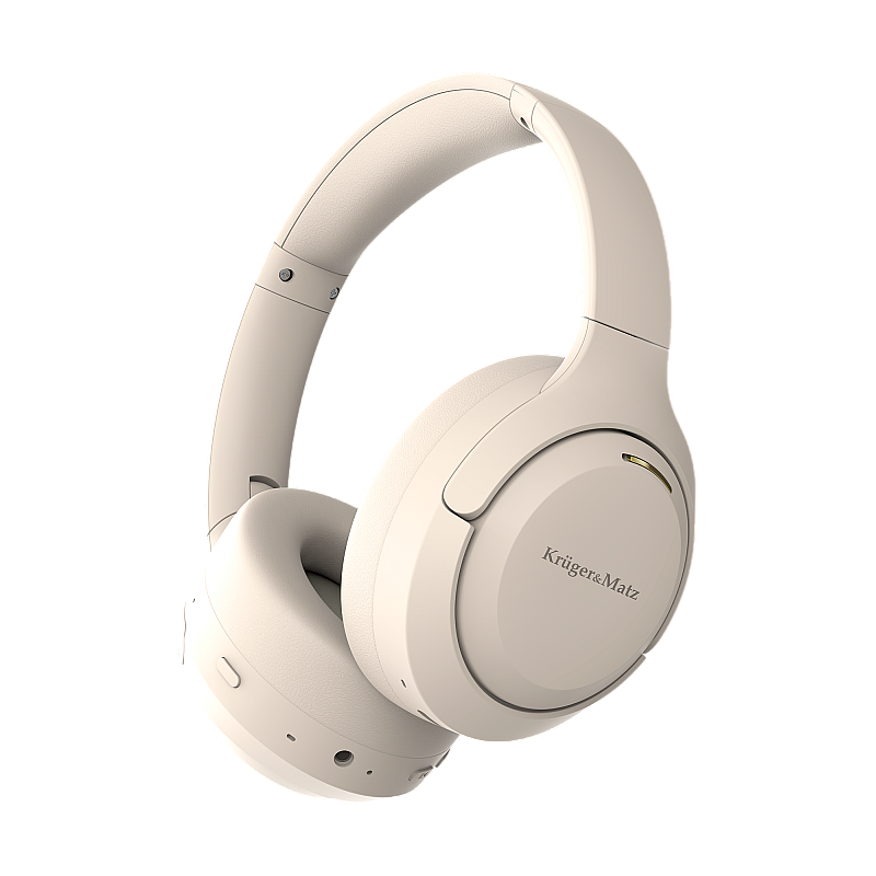 Ασύρματα ακουστικά Kruger&Matz F8A On-Ear με ANC, μπεζ