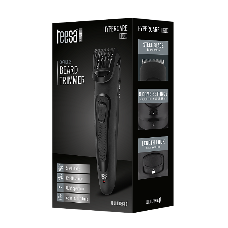 Ασύρματο κουρευτικό για γένια HYPERCARE T200