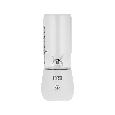 Μπλέντερ μπαταρίας, γυάλινο κύπελλο, 450ml, 100W, 6 μαχαίρια