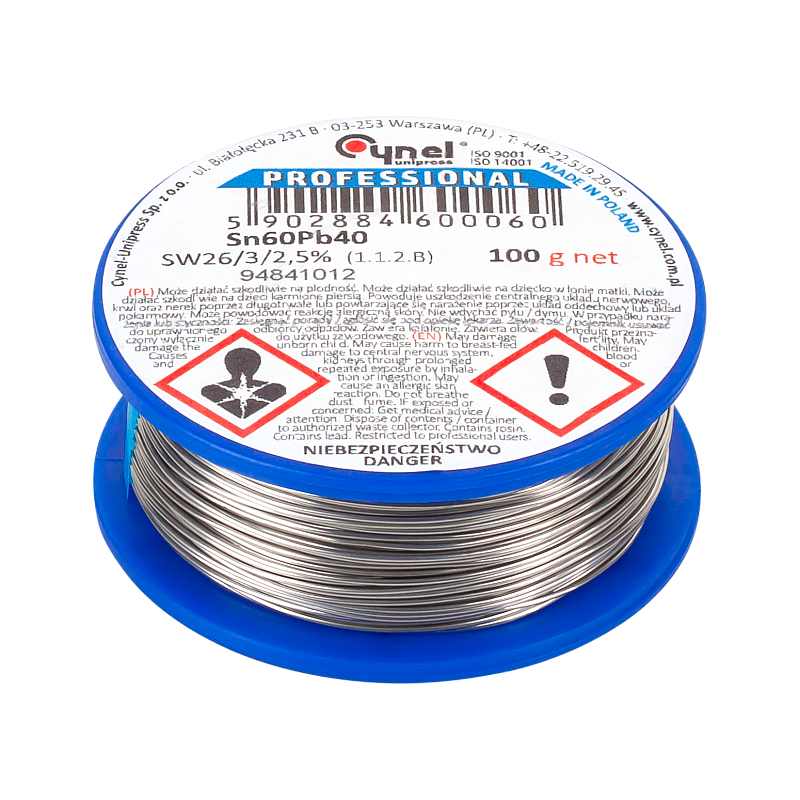 Καλάι Κόλλησης 0,38mm/100g Sn60Pb40 CYNEL