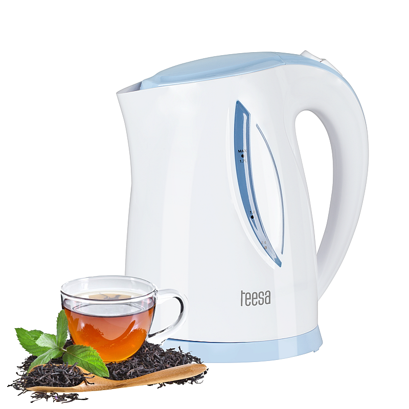 Ηλεκτρικός βραστήρας TEESA, 2200 W, λευκό, 1,7L