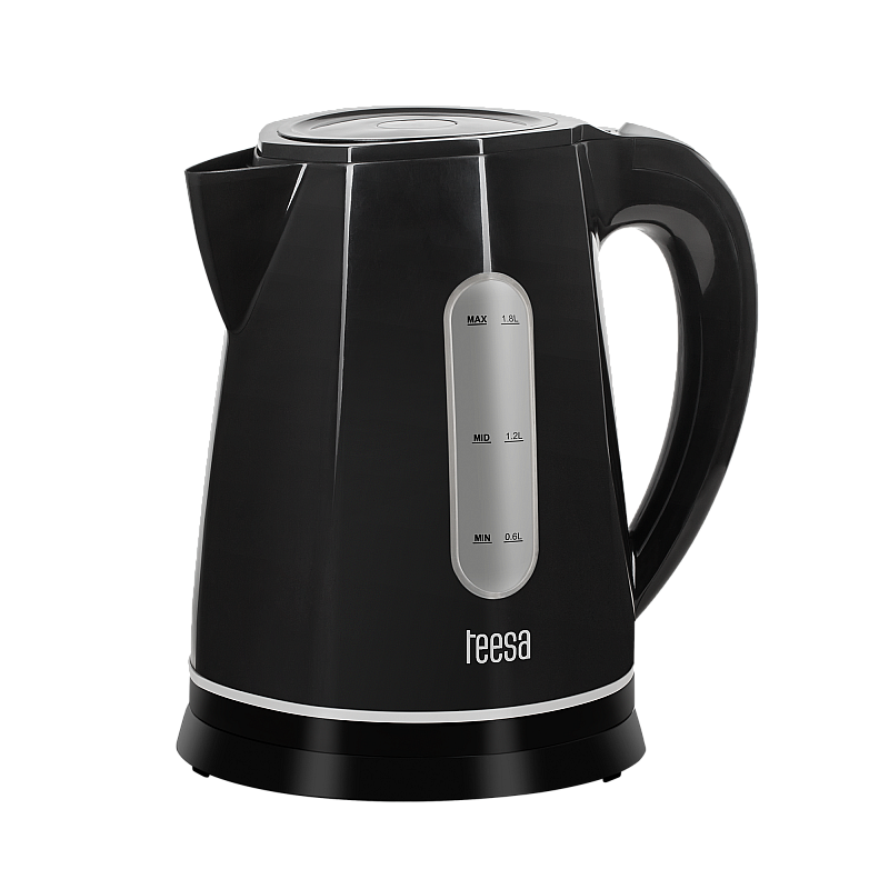 Ηλεκτρικός βραστήρας TEESA, 2200 W, μαύρος, 1,8L