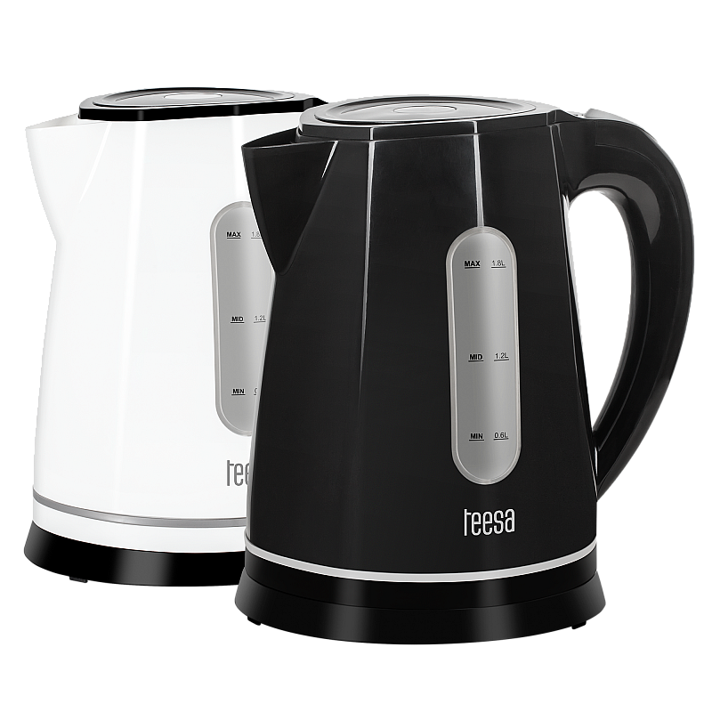 Ηλεκτρικός βραστήρας TEESA, 2200 W, μαύρος, 1,8L