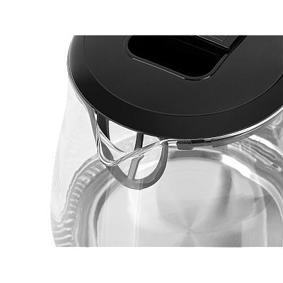 Ηλεκτρικός βραστήρας TEESA, γυαλί, 1650 W, μαύρο, 1 L