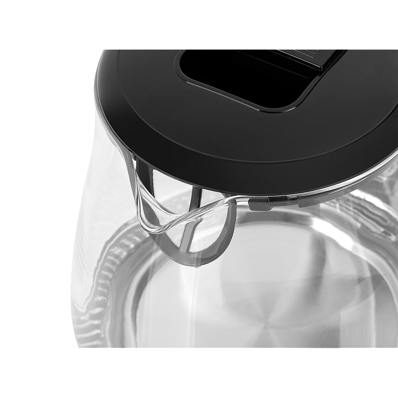 Ηλεκτρικός βραστήρας TEESA, γυαλί, 1650 W, μαύρο, 1 L