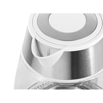 Ηλεκτρικός βραστήρας TEESA, γυαλί + inox, 2200 W, λευκό, 1,7 L Ηλεκτρικός βραστήρας TEESA, γυαλί + inox, 2200 W, λευκό, 1,7 L
