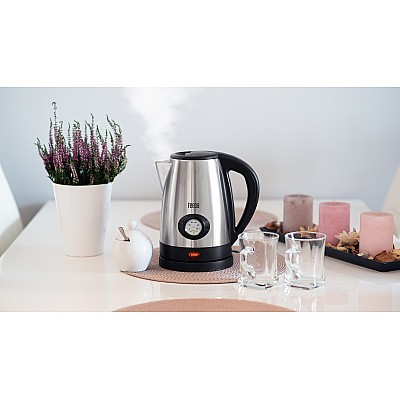 Ηλεκτρικός βραστήρας με ένδειξη θερμοκρασίας νερού, TEESA, ανοξείδωτο, 2200W, 1,7L