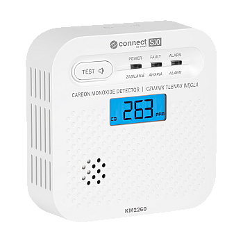 Ανιχνευτής μονοξειδίου του άνθρακα Kruger&Matz Connect S10 Tuya PN-EN50921