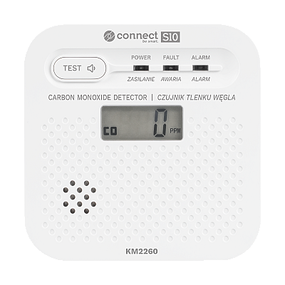 Ανιχνευτής μονοξειδίου του άνθρακα Kruger&Matz Connect S10 Tuya PN-EN50921