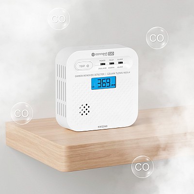 Ανιχνευτής μονοξειδίου του άνθρακα Kruger&Matz Connect S10 Tuya PN-EN50921