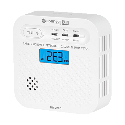 Ανιχνευτής μονοξειδίου του άνθρακα Kruger&Matz Connect S10 Tuya PN-EN50921