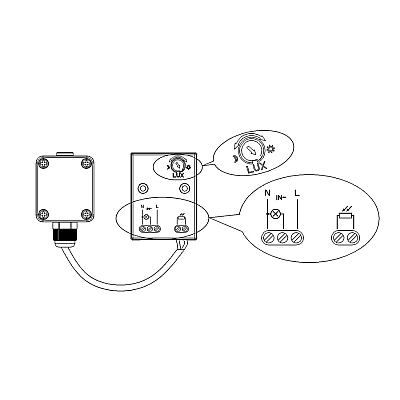 Αισθητήρας λυκόφωτος με εξωτερικό αισθητήρα 2300W MCE35