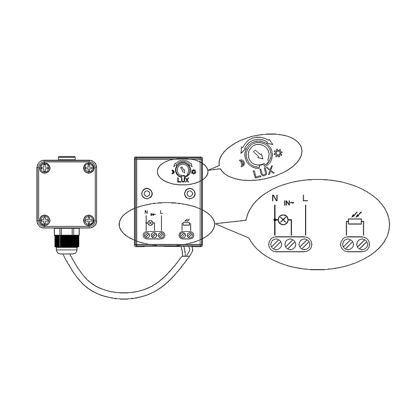 Αισθητήρας λυκόφωτος με εξωτερικό αισθητήρα 2300W MCE35