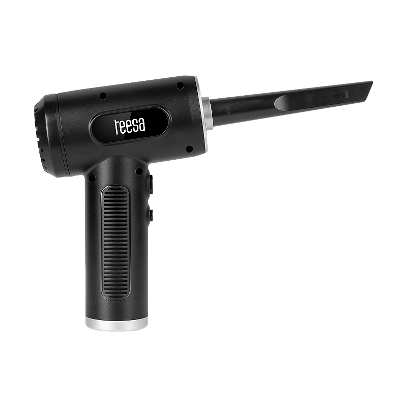 Φυσητήρας, συμπιεστής, 3 επίπεδα, φακός, 75W, 5 άκρες, μπαταρία 6000 mAh, TEESA