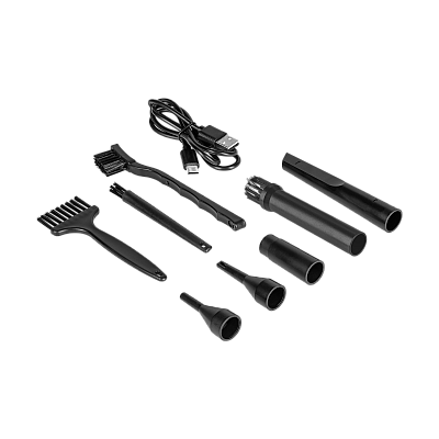 Φυσητήρας, συμπιεστής, 3 επίπεδα, φακός, 75W, 5 άκρες, μπαταρία 6000 mAh, TEESA