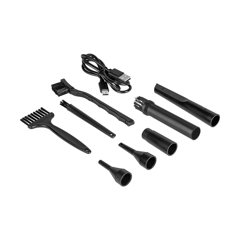 Φυσητήρας, συμπιεστής, 3 επίπεδα, φακός, 75W, 5 άκρες, μπαταρία 6000 mAh, TEESA