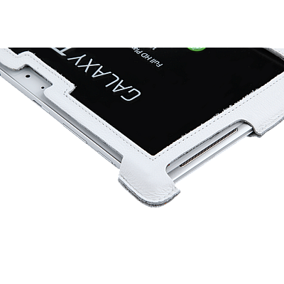 Λευκή θήκη αφιερωμένη στο Samsung Galaxy Tab P5100 (φυσικό δέρμα) Λευκή θήκη αφιερωμένη στο Samsung Galaxy Tab P5100 (φυσικό δέρμα)