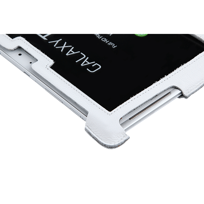 Λευκή θήκη αφιερωμένη στο Samsung Galaxy Tab P5100 (φυσικό δέρμα) Λευκή θήκη αφιερωμένη στο Samsung Galaxy Tab P5100 (φυσικό δέρμα)