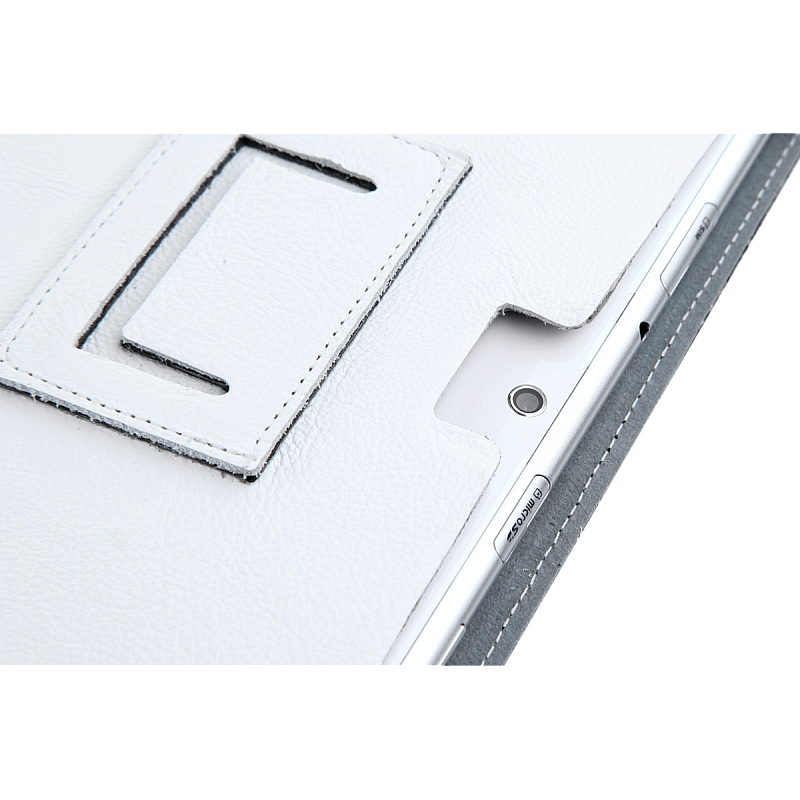 Λευκή θήκη αφιερωμένη στο Samsung Galaxy Tab P5100 (φυσικό δέρμα) Λευκή θήκη αφιερωμένη στο Samsung Galaxy Tab P5100 (φυσικό δέρμα)