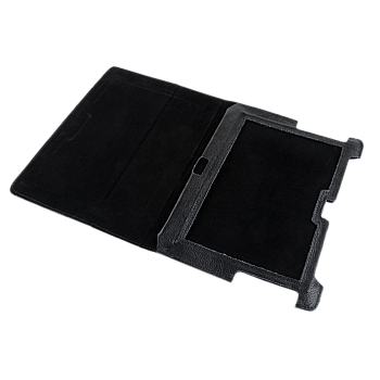 Μαύρη θήκη αφιερωμένη στο Samsung Galaxy Tab P5100 (φυσικό δέρμα)