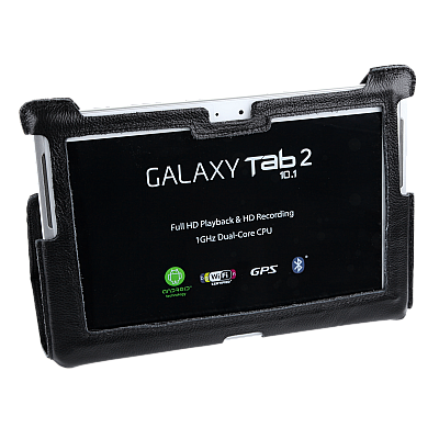 Μαύρη θήκη αφιερωμένη στο Samsung Galaxy Tab P5100 (φυσικό δέρμα) Μαύρη θήκη αφιερωμένη στο Samsung Galaxy Tab P5100 (φυσικό δέρμα)