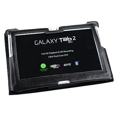 Μαύρη θήκη αφιερωμένη στο Samsung Galaxy Tab P5100 (φυσικό δέρμα) Μαύρη θήκη αφιερωμένη στο Samsung Galaxy Tab P5100 (φυσικό δέρμα)