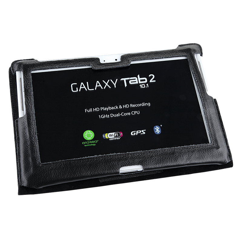 Μαύρη θήκη αφιερωμένη στο Samsung Galaxy Tab P5100 (φυσικό δέρμα) Μαύρη θήκη αφιερωμένη στο Samsung Galaxy Tab P5100 (φυσικό δέρμα)