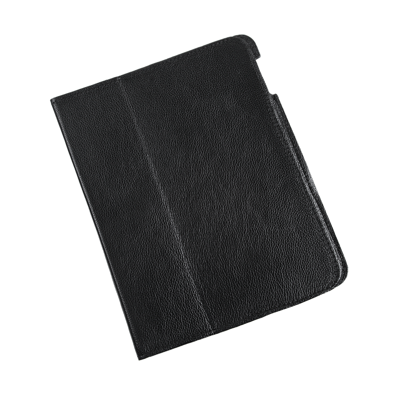 Θήκη αφιερωμένη στο Apple iPad 2, φυσικό μαύρο δέρμα