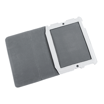Θήκη αφιερωμένη στο Apple iPad 3, λευκό δέρμα