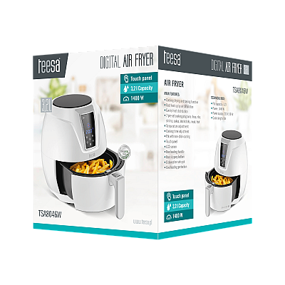 AirFryer TEESA ΨΗΦΙΑΚΗ ΦΡΙΤΕΖΑ ΑΕΡΑ 3,2L ΛΕΥΚΗ AirFryer TEESA ΨΗΦΙΑΚΗ ΦΡΙΤΕΖΑ ΑΕΡΑ 3,2L ΛΕΥΚΗ