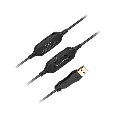 Kruger&Matz Gamer Kids on-ear gaming ακουστικά για παιδιά, μαύρα