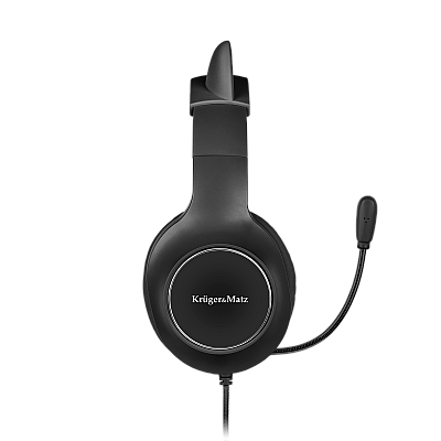 Kruger&Matz Gamer Kids on-ear gaming ακουστικά για παιδιά, μαύρα