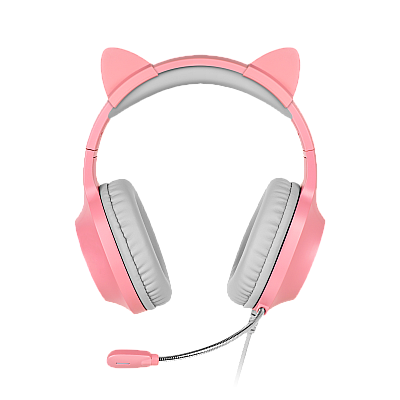 Kruger&Matz Gamer Kids gaming ακουστικά για παιδιά, ροζ