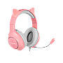 Kruger&Matz Gamer Kids gaming ακουστικά για παιδιά, ροζ