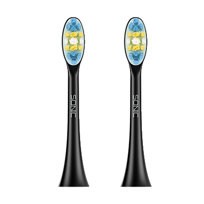 TEESA SONIC 2 κεφαλές οδοντόβουρτσας TSA8087-B μεσαίου μεγέθους Sonic