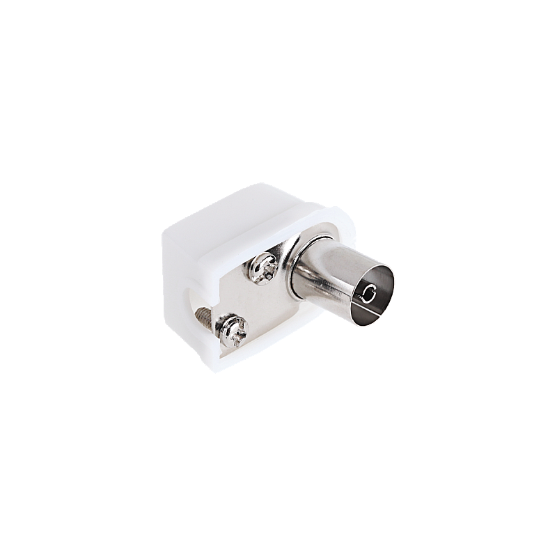 Μικρή γωνιακή υποδοχή κεραίας τηλεόρασης για καλώδιο Cabletech