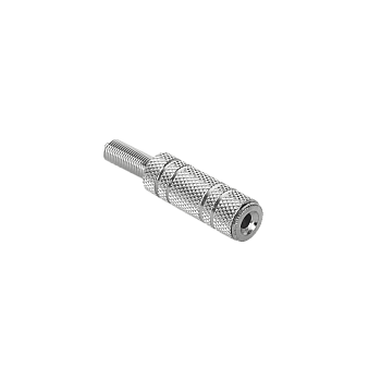 Υποδοχή γρύλου 3,5mm μονοφωνικό μεταλλικό καλώδιο