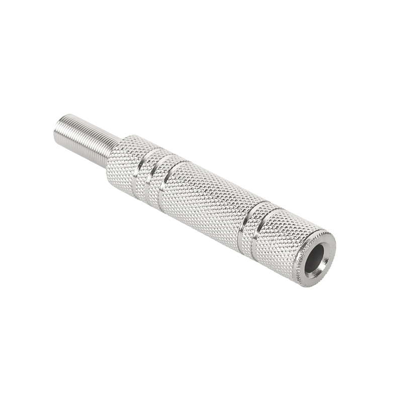 Υποδοχή στερεοφωνικής υποδοχής 6,3 mm, μεταλλική, επινικελωμένη