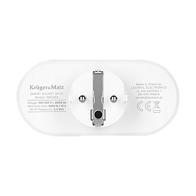 Διπλή υποδοχή WiFi Kruger&Matz Connect P5 Tuya Διπλή υποδοχή WiFi Kruger&Matz Connect P5 Tuya