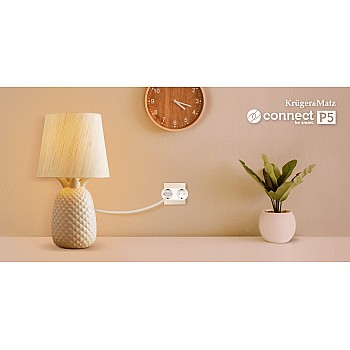 Διπλή υποδοχή WiFi Kruger&Matz Connect P5 Tuya
