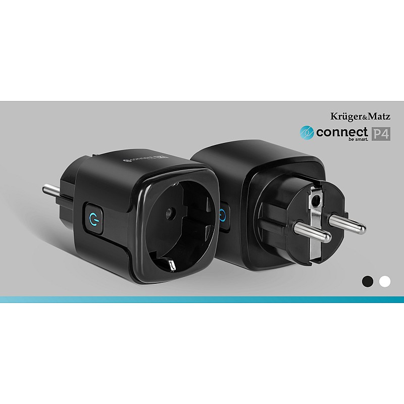 Πρίζα WiFi Kruger&Matz Connect P4 μαύρη Tuya Πρίζα WiFi Kruger&Matz Connect P4 μαύρη Tuya