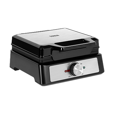 Βαφλιέρα TEESA, 2 βάφλες, 1600W, inox, ρύθμιση ισχύος