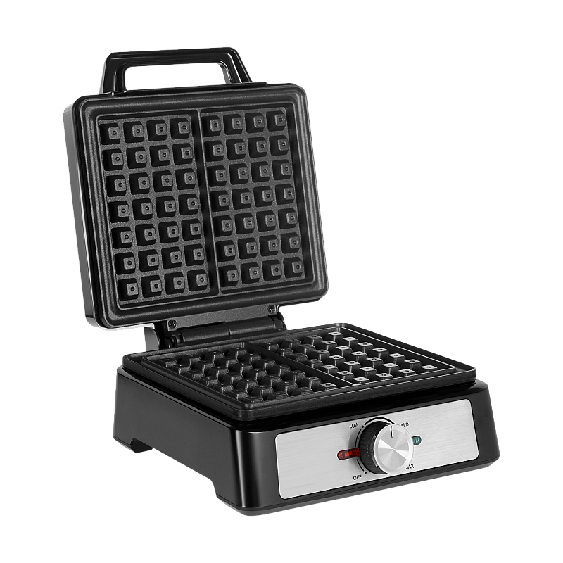 Βαφλιέρα TEESA, 2 βάφλες, 1600W, inox, ρύθμιση ισχύος